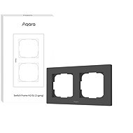 AQARA Switch Frame H2 EU (2-gang) (FE-X01DG), grey - Small Frame