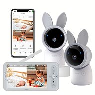 ARENTI 3MP/2K Wi-Fi Video Baby Monitor Kit with dual cameras and LCD Screen - IP Camera