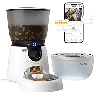 Arenti Smart Pet Feeder Kit with 3MP/2K WiFi Camera, Matching Pet Water Fountain - Food Dispenser