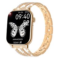 ARMODD Prime 2 rose gold with metal glitter strap + silicone strap - Smart Watch