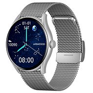 ARMODD Roundz 5 silver, metal + silicone strap - Smart Watch