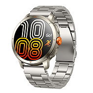 ARMODD Silentwatch 8 Pro GPS titanium with metal strap + silicone strap - Smart Watch