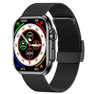 ARMODD Squarz 12 Ultimate black, metal + silicone strap - Smart Watch