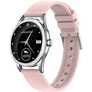 ARMODD Candywatch Crystal 2, Silver with Pink Strap - Smart Watch