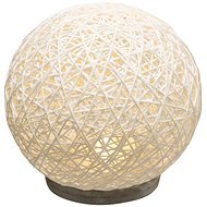 Atmosphera Battery-operated Table Lamp Wicker - White - Table Lamp