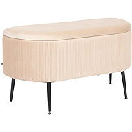 Atmosphera Hallway bench with storage SOLARO, 100 × 40 × 53 cm, beige - Bench