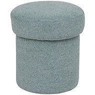 Atmosphera Taburette with storage space KITA, round, diameter 37 cm, blue - Ottoman