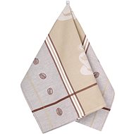 BELLATEX tea towel, 50 × 70, 159A espresso brown, beige - Kitchen Towel