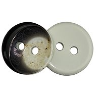 Bellatex G - Button d.13mm black and white - 38 - 10 pcs - Button