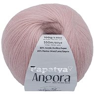 Bellatex Angora Merino Papatya 100 g - 4420 fakó rózsaszín - Fonal kötéshez