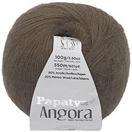 Bellatex Angora Merino Papatya 100g, 9270 hnědá - Yarn
