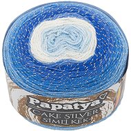 Bellatex Papatya Cake Silver 150g, 310 modrá, bílá - Yarn