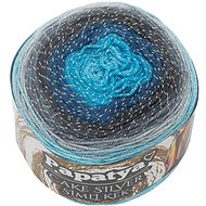 Bellatex Papatya Cake Silver 150g, 312 modrá, šedá - Yarn