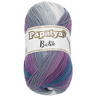 Bellatex Papatya Batik 100g, 554-31 grey, white, purple - Yarn