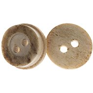 Buttons Žirovnice Button 1 cm antler small, 343991, set of 6 - Button