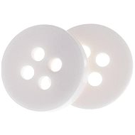 Buttons Žirovnice Button 1 cm white 4 holes 366285CH, set of 6 - Button