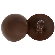 Buttons Žirovnice Button 1 cm knob dark brown 366285E, set of 6 - Button