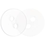 Buttons Žirovnice Button 1 cm transparent shiny 2 holes 366285K, set of 6 - Button