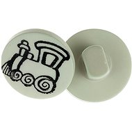 Buttons Žirovnice Button 1,3 cm train 366286D, set of 6 - Button