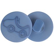 Buttons Žirovnice Button 1,5 cm car on blue 349892U, set of 6 - Button