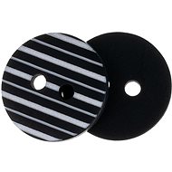 Buttons Žirovnice Button 1,5 cm black with white stripes 400650, set of 6 - Button