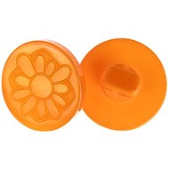 Buttons Žirovnice Button 1,5 cm flower orange, 352231, set of 6 - Button