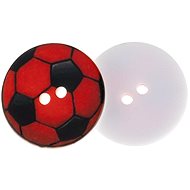 Buttons Žirovnice Button 1,5 cm ball red 349892KK, set of 6 - Button