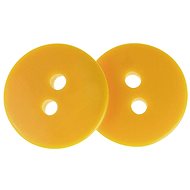 Buttons Žirovnice Button 1,5 cm yellow 4 holes 349892J, set of 6 - Button