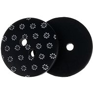 Buttons Žirovnice Button 1,8 cm white flower on black, 400651A, set of 6 - Button
