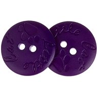 Buttons Žirovnice Button 1,8 cm Little Cat purple, 349891D, set of 6 - Button