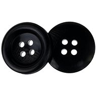 Buttons Žirovnice Button 2 cm black four holes, 349890I, set of 3 - Button