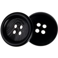 Buttons Žirovnice Button 2 cm black annealed, 349888, set of 3 - Button