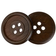 Buttons Žirovnice Button 2 cm golden brown four holes, 349890J, set of 3 - Button