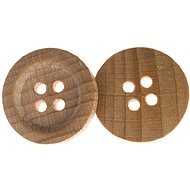 Buttons Žirovnice Button 2 cm round wooden button, 366318A, set of 3 - Button