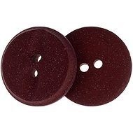 Buttons Žirovnice Button 2,3 cm burgundy with notches, 349894D, set of 3 - Button