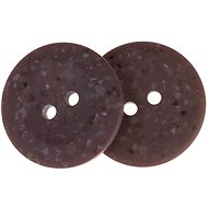 Buttons Žirovnice Button 2,3 cm brown marble, 349894I, set of 3 - Button