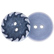 Buttons Žirovnice Button 2,3 cm blue with white drops, 400234B, set of 3 - Button