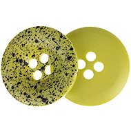 Buttons Žirovnice Button 3,5 cm green sprayed, 350260B, set of 3 - Button