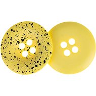 Buttons Žirovnice Button 3,5 cm yellow sprayed, 366288F, set of 3 - Button