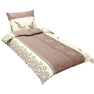 Bellatex flannel 12/326 twig brown, 140 × 220, 70 × 90 - Bed Linen
