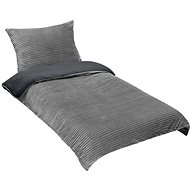 Bellatex microflannel 95/916 grey stripe, 140 × 200, 70 × 90 - Bed Linen
