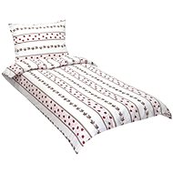 Bellatex flannel 12/217 rosette in stripe - Bed Linen