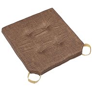 Bellatex seat cushion Ulla 620/018, smooth, 40 × 40 cm, brown - Pillow Seat