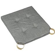Bellatex seat cushion Ulla 620/016, smooth, 40 × 40 cm, brownish grey - Pillow Seat