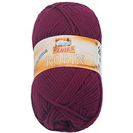 VLNIKA Robin 100 g, 38 vínová - Yarn