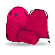 BAAGL 3 Set Coolmate Ruby: backpack, pencil case, bag - School Set