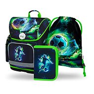 BAAGL 3 Set Ergo Football Player: briefcase, pencil case, bag - School Set