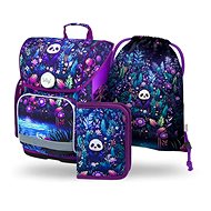 BAAGL 3 Set Ergo Jungle Panda: briefcase, pencil case, bag - School Set
