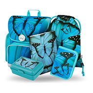 BAAGL 5 Set Ergo Butterfly: briefcase, pencil case, bag, folders, box - School Set