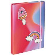 BAAGL School Notebook Folder A4 Rainbow Red - School Folder